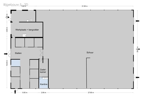 Floorplan - Sigerswâld 15, 9263 TW Garyp